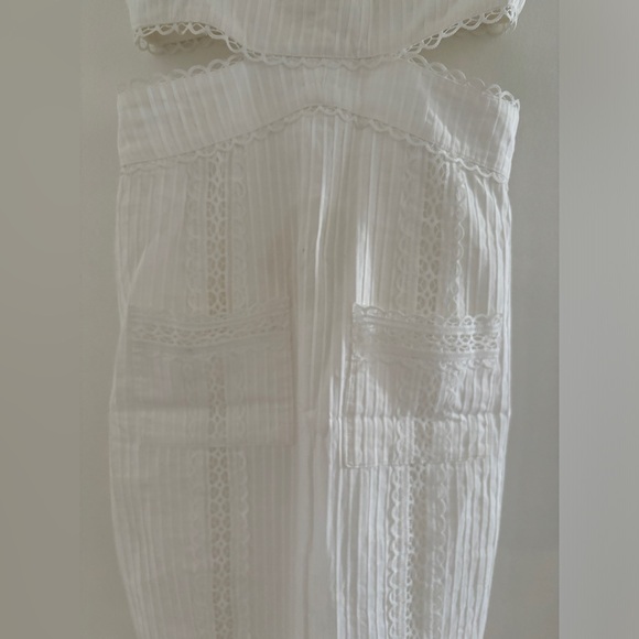 Alice McCall foreign affairs midi dress white strap bride bachelorette trumpet 0 - Picture 6 of 10